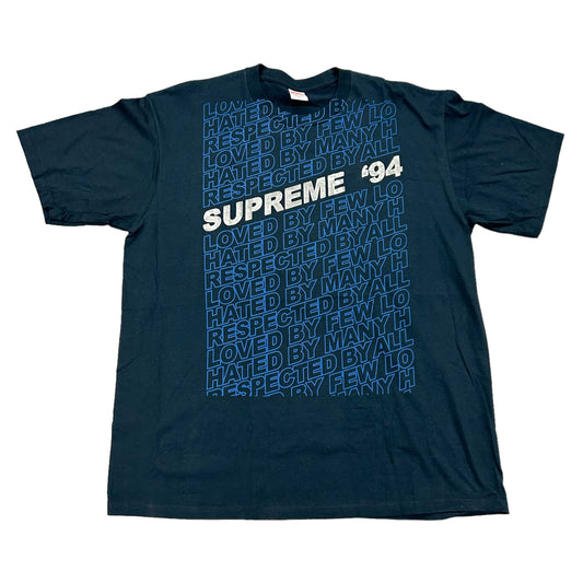 Supreme Respected / Love Navy Tee