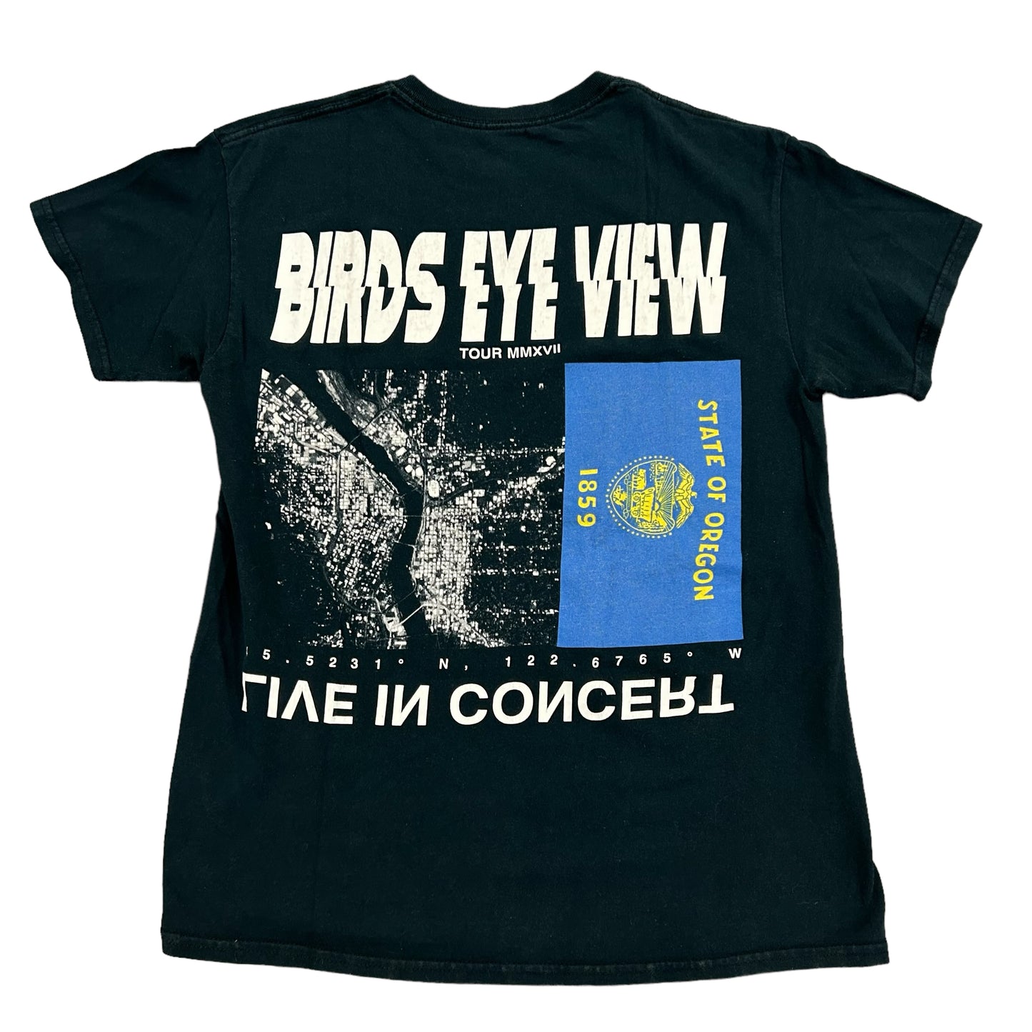 Travis Scott Birds Eye View Oregon Black Tee