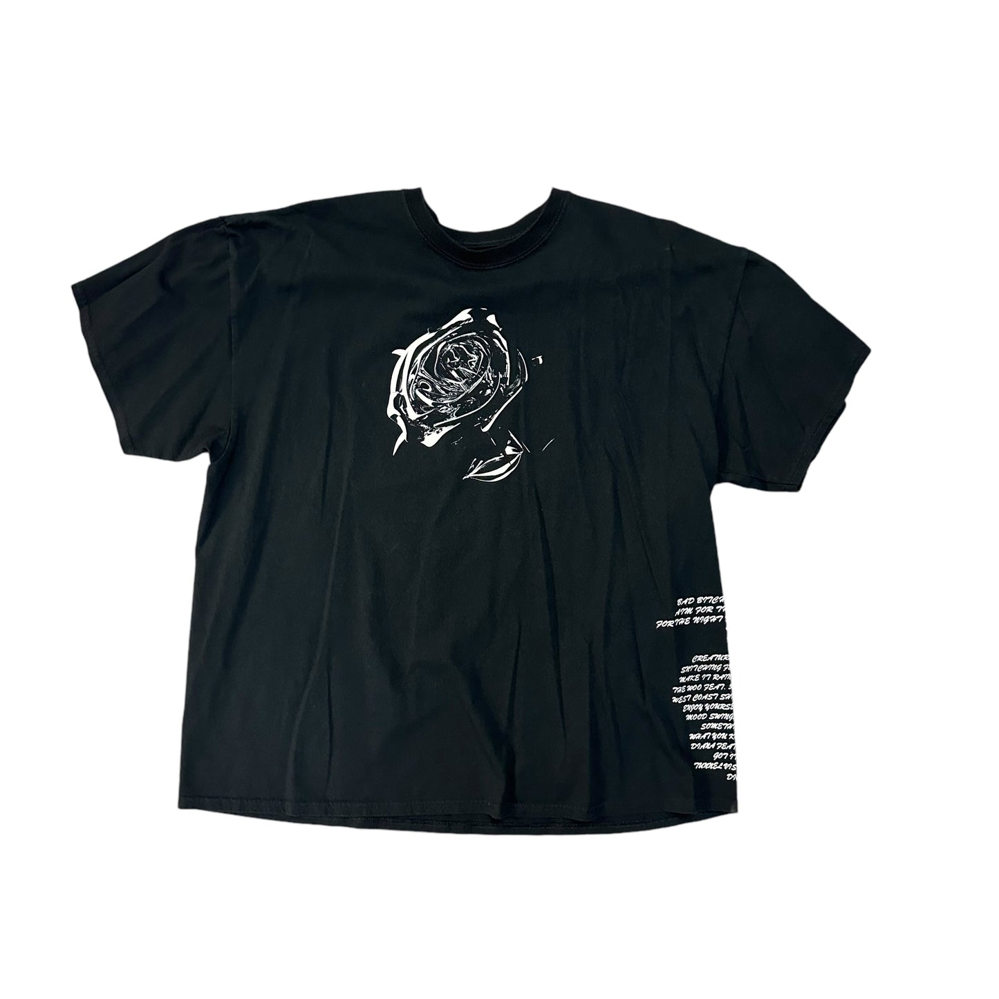 Vlone x Pop Smoke Rose Black Tee