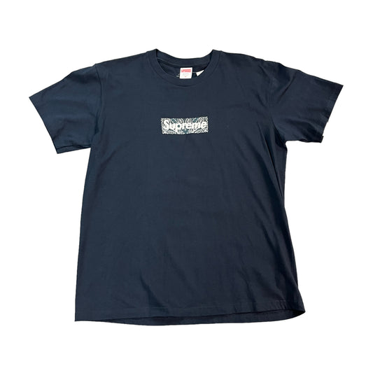 Supreme Box Logo Bandana Navy Tee