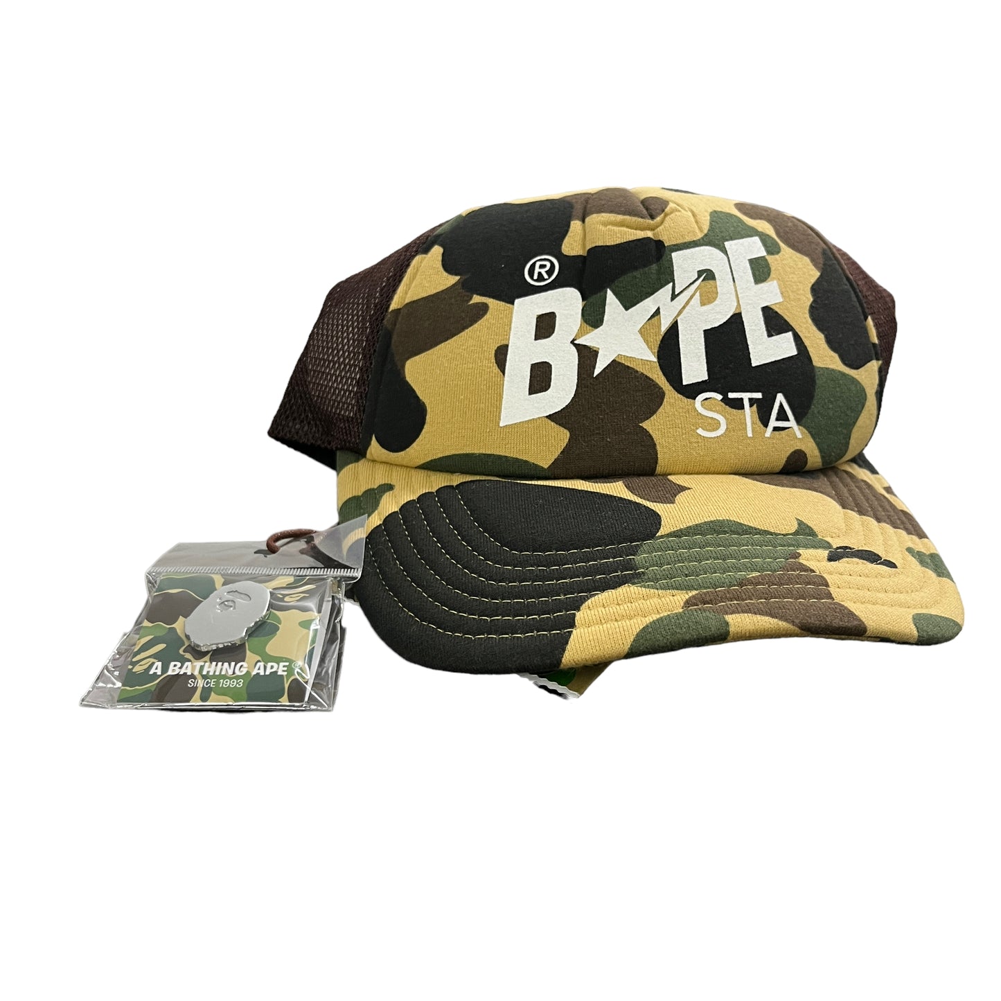 Bape Yellow Camo Hat