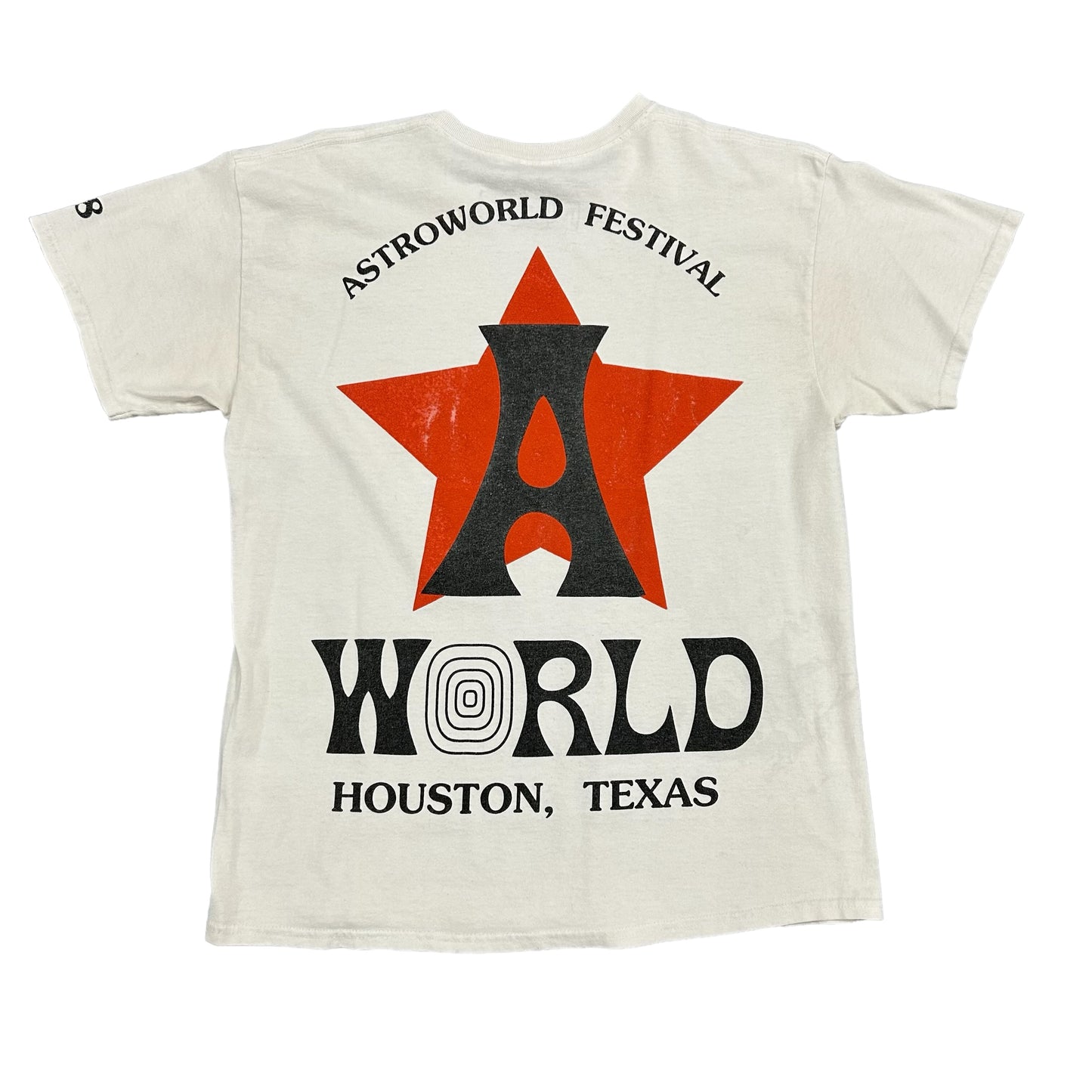 Travis Scott Astroworld Fest 2018 Star White Tee