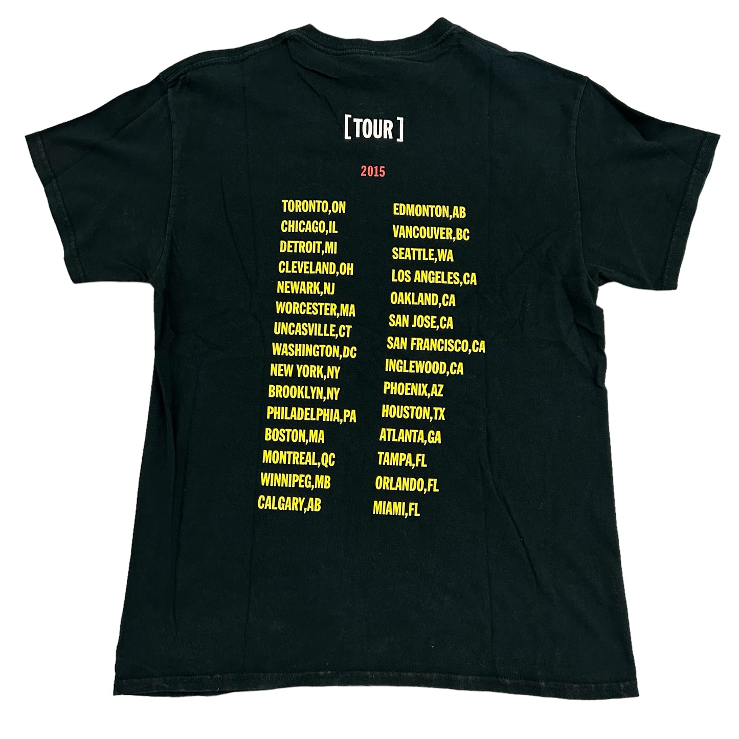 Travis Scott 2015 Tour Dollar Bill Black Tee