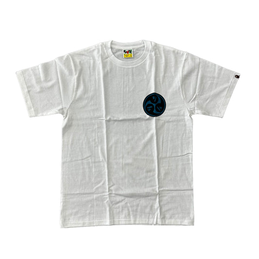 BAPE JAPAN CULTURE MITSUDOMOE WHITE TEE