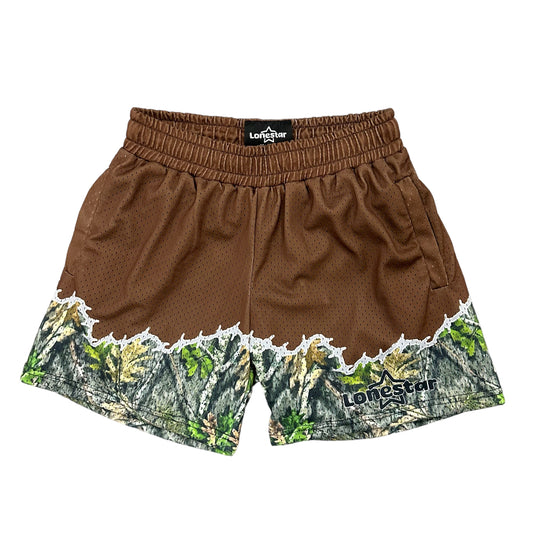 Lonestar Brown Wired Camo Shorts