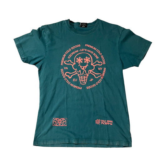 Ice Cream Premium Cold Goods Teal Tee