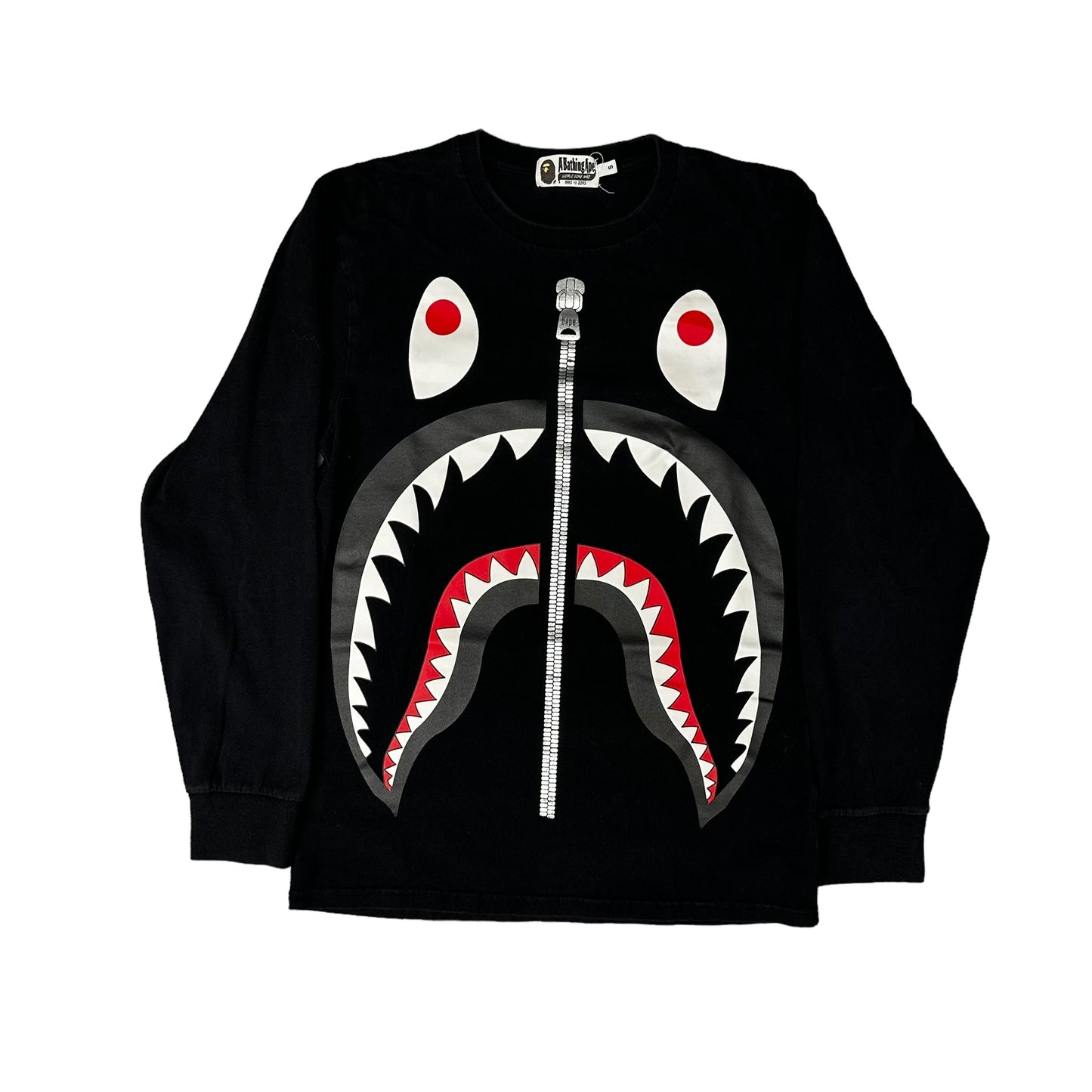 Bape Shark Head Tiger Black L/S Tee