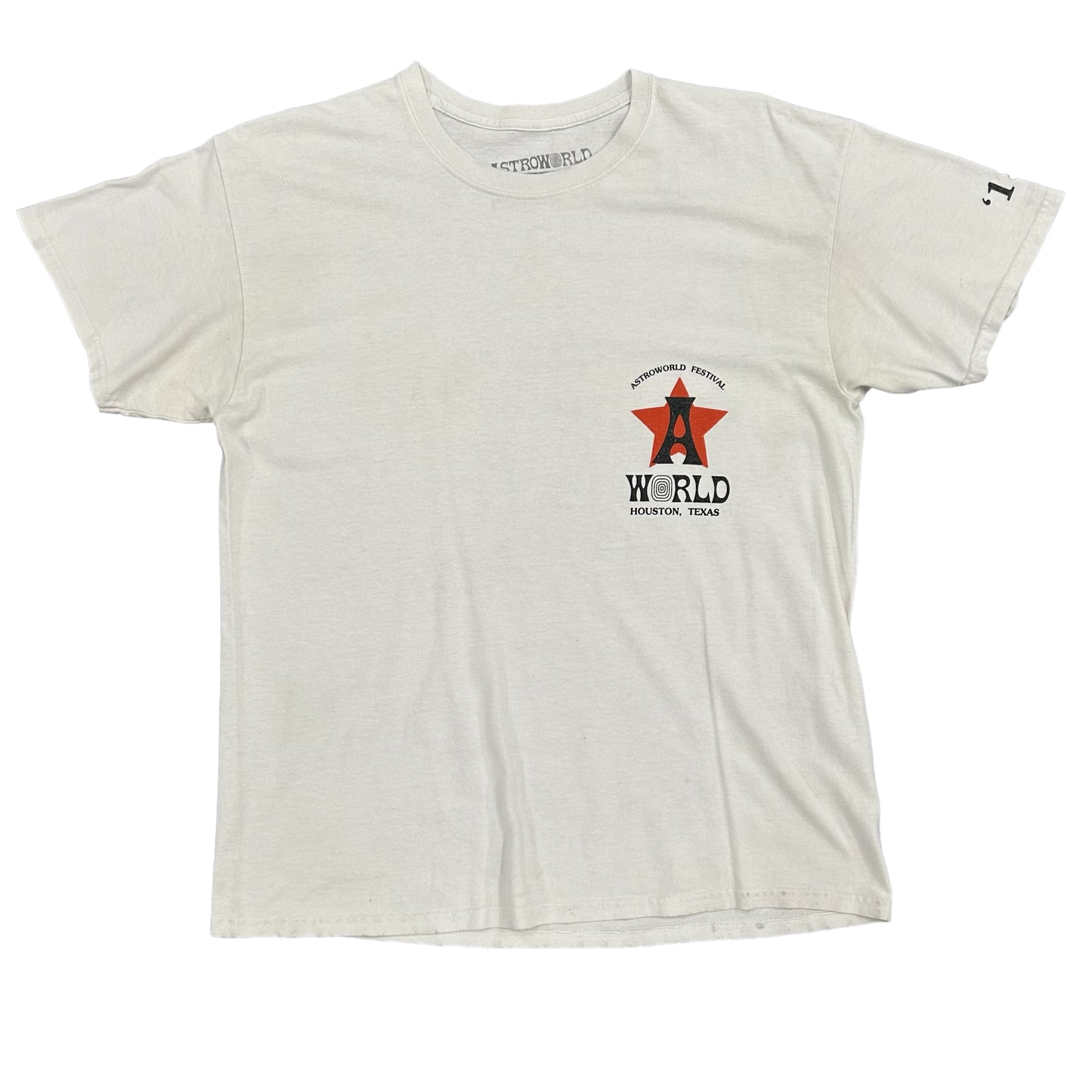 Travis Scott Astroworld Fest 2018 Star White Tee