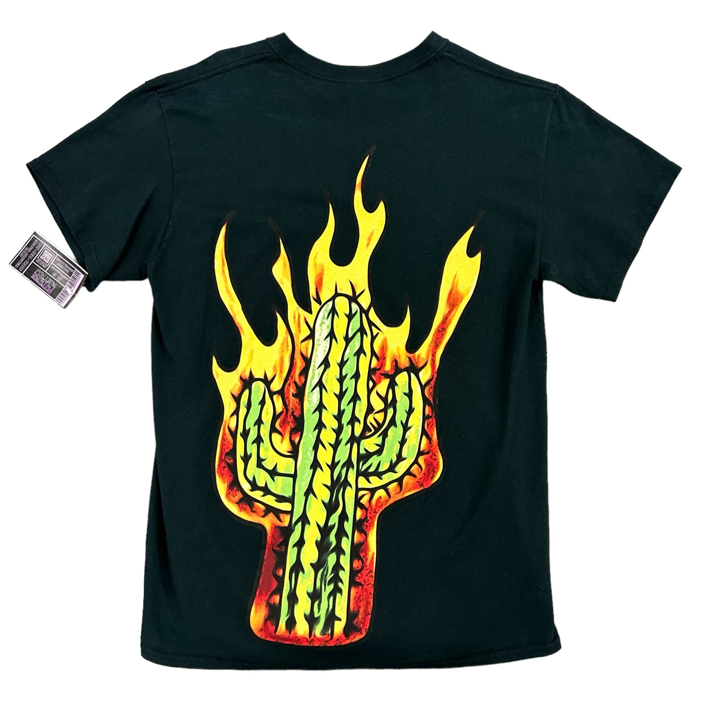 Travis Scott Flame Cactus Black Tee