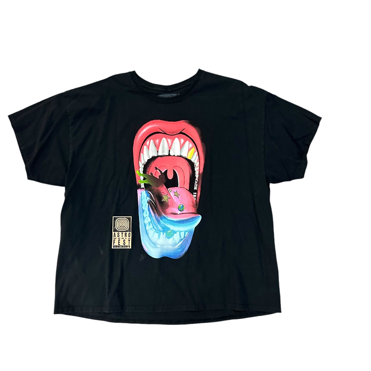 Travis Scott Astroworld Fest ‘21 Mouth Black Tee