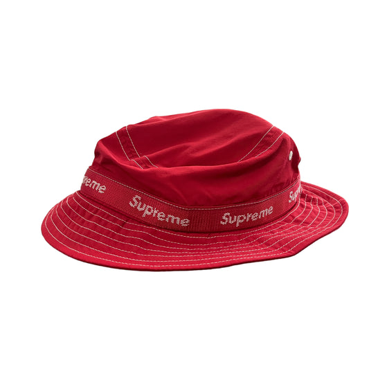 Supreme Webbing Crusher Bucket Hat “Red”