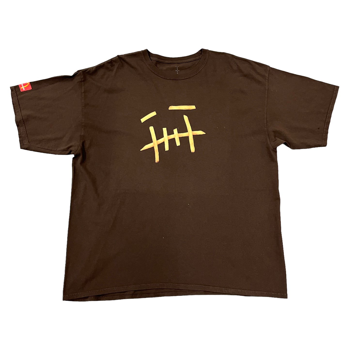 Travis Scott x McDonald’s Fries Face Brown Tee