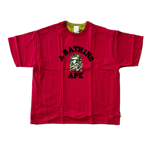 BAPE X SEAN WOTHERSPOON RED / GREEN REVERSIBLE TEE