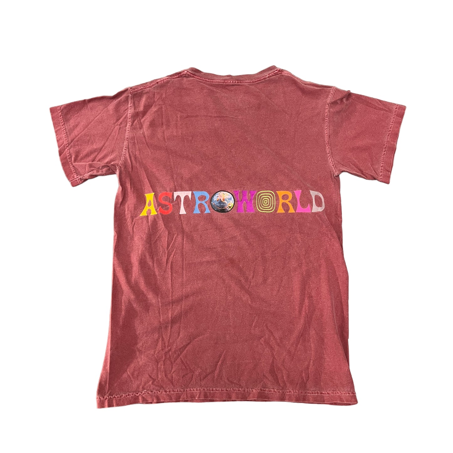 Travis Scott Astroworld Gov Ball NYC 2018 Maroon Tee