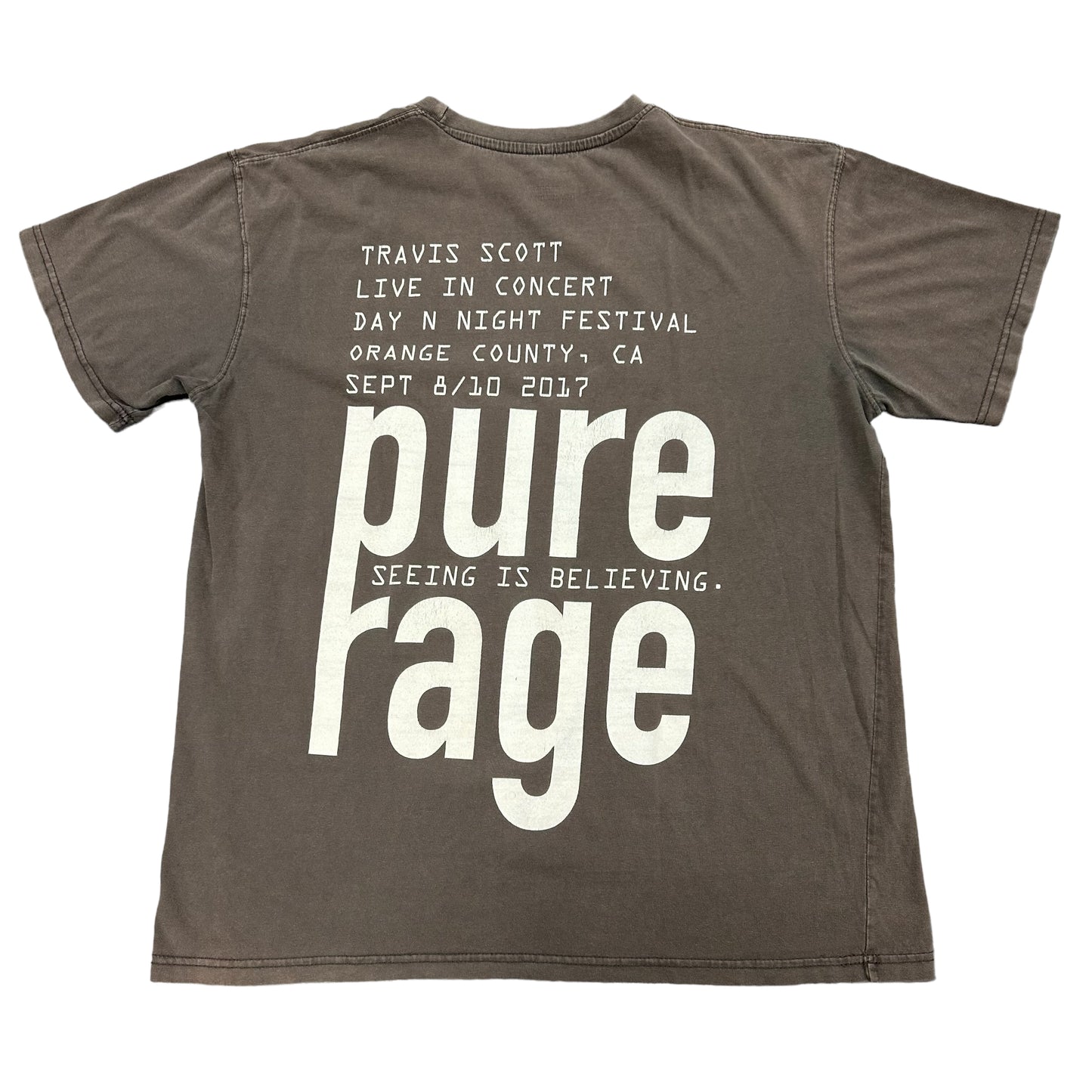 Travis Scott Day & Night Festival 2017  Pure Rage Tee