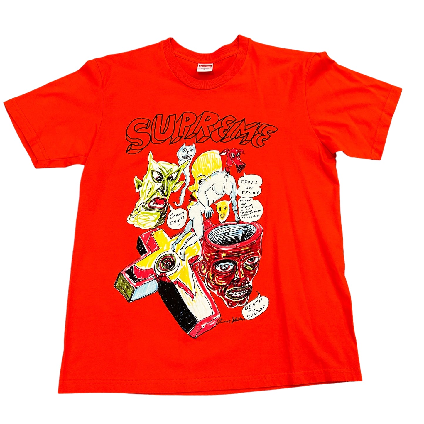 Supreme Cartoons Red Tee