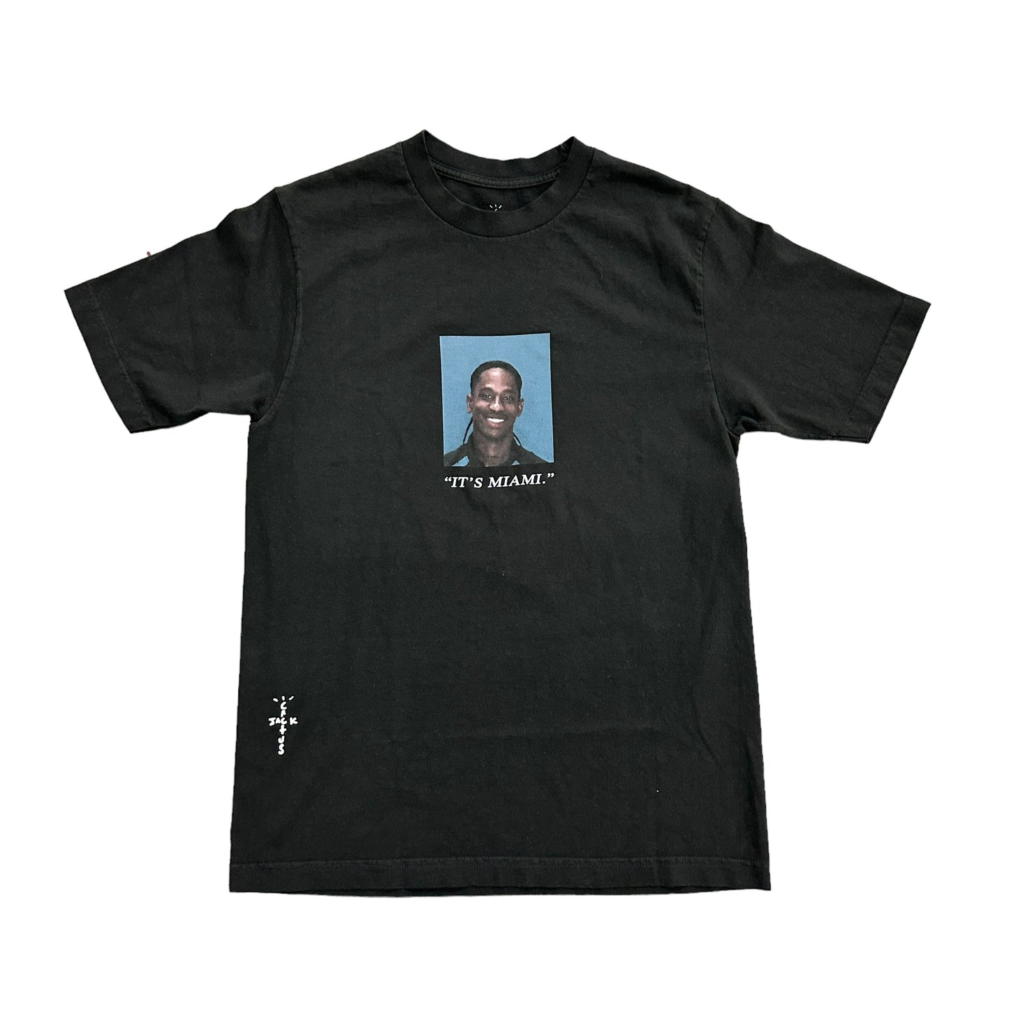 Travis Scott “Miami Mugshot” Black Tee