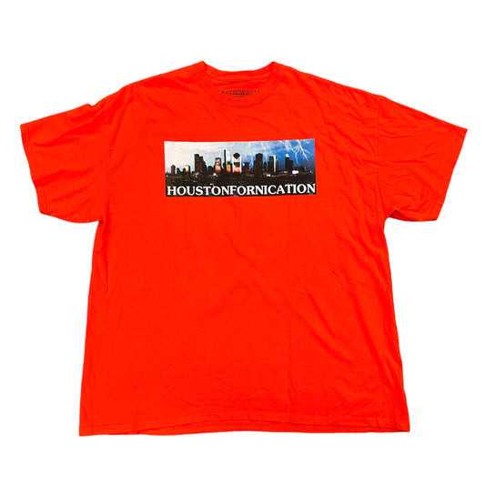 Travis Scott Houstonfornication Orange Tee