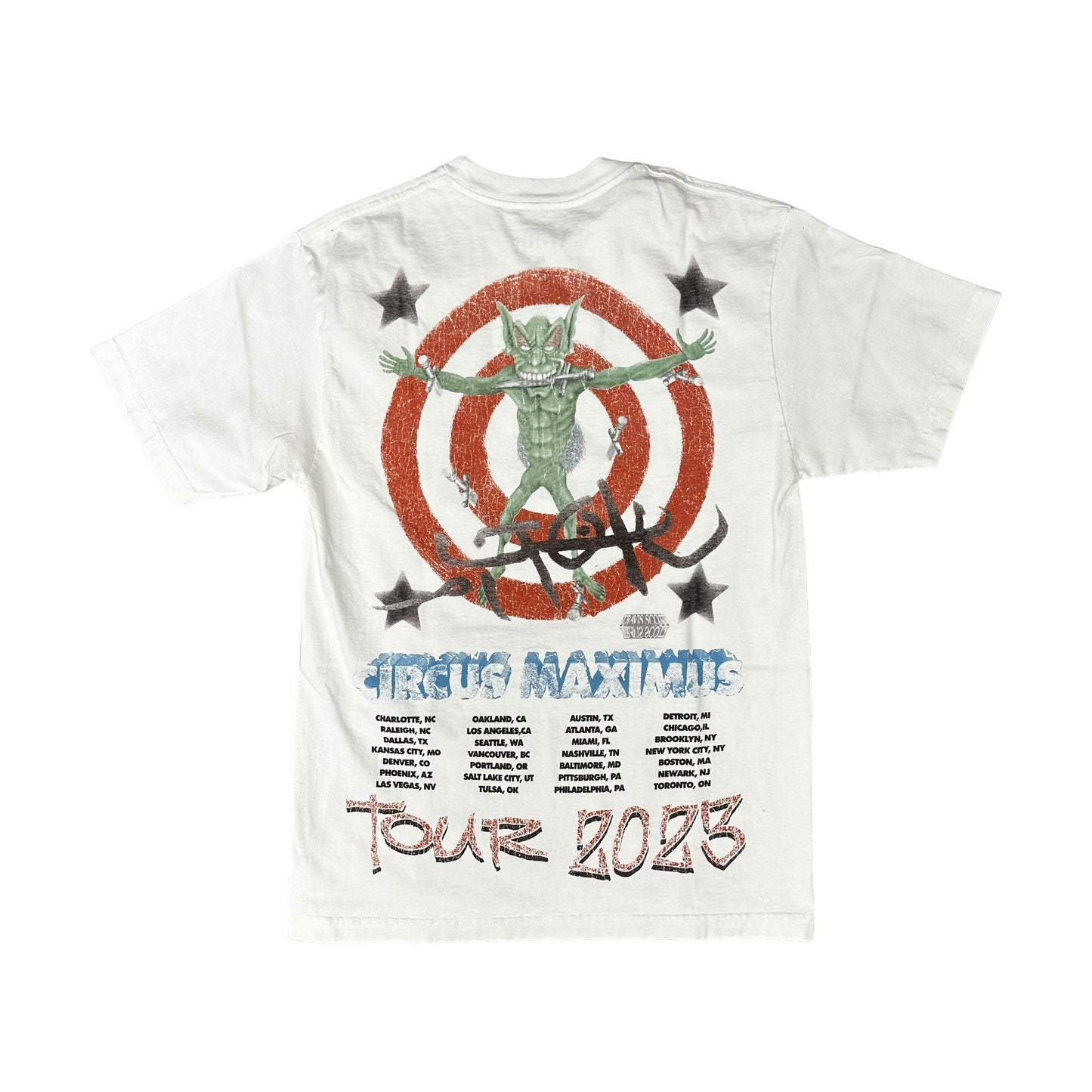 Travis Scott Circus Maximus Tour  Target White Tee