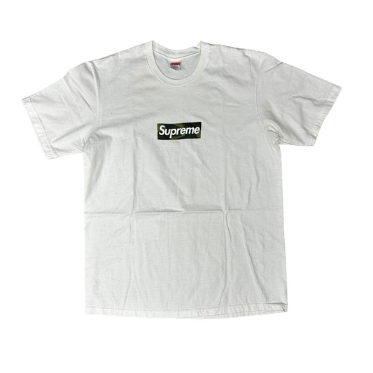 Supreme Camo Box Logo White Tee