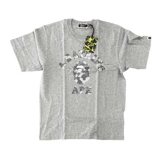 BAPE GREY CAMO COLLEGE GREY TEE