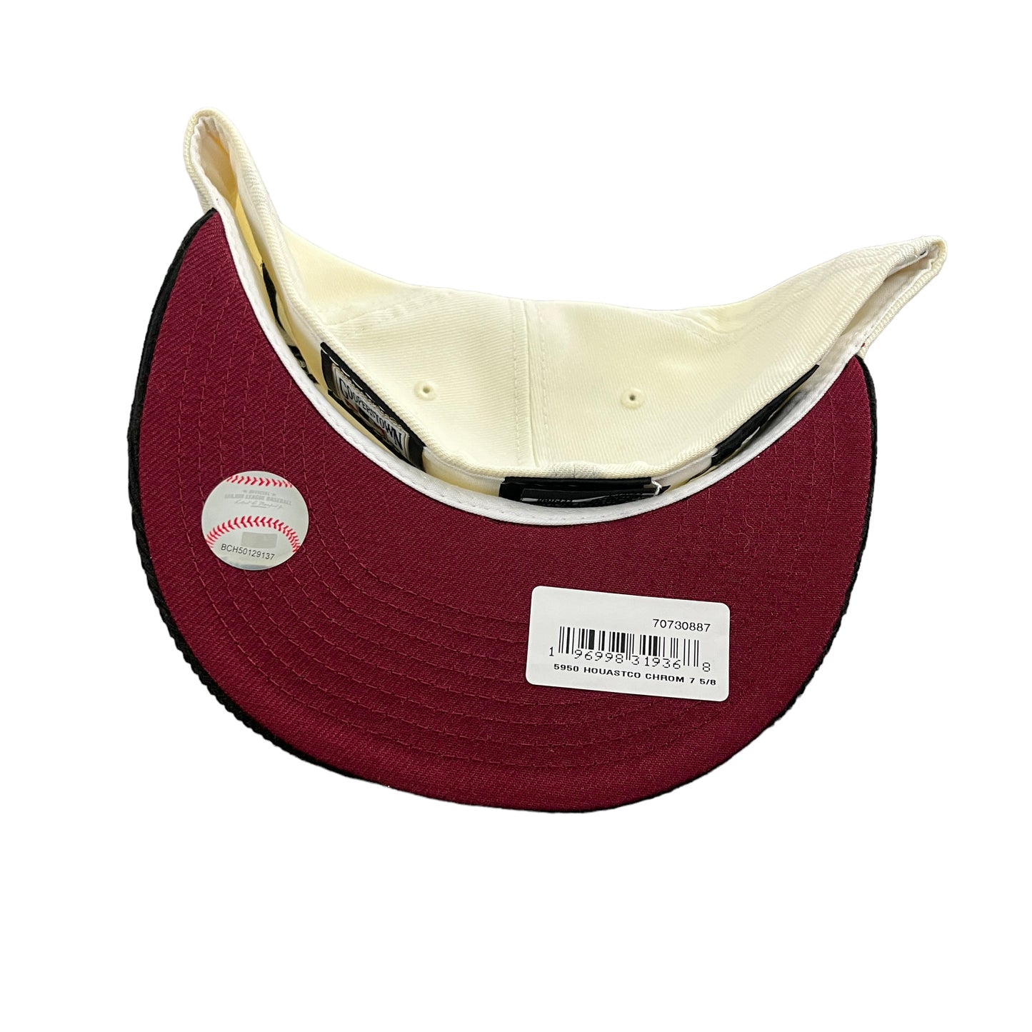 Astros Creme / Burgundy Hat