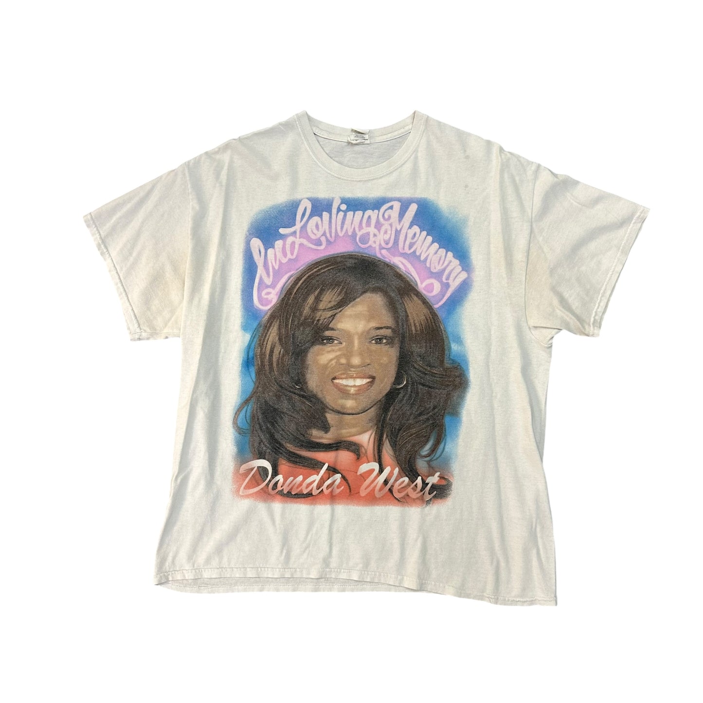 Kanye West Donda Memorial Airbrush White Tee