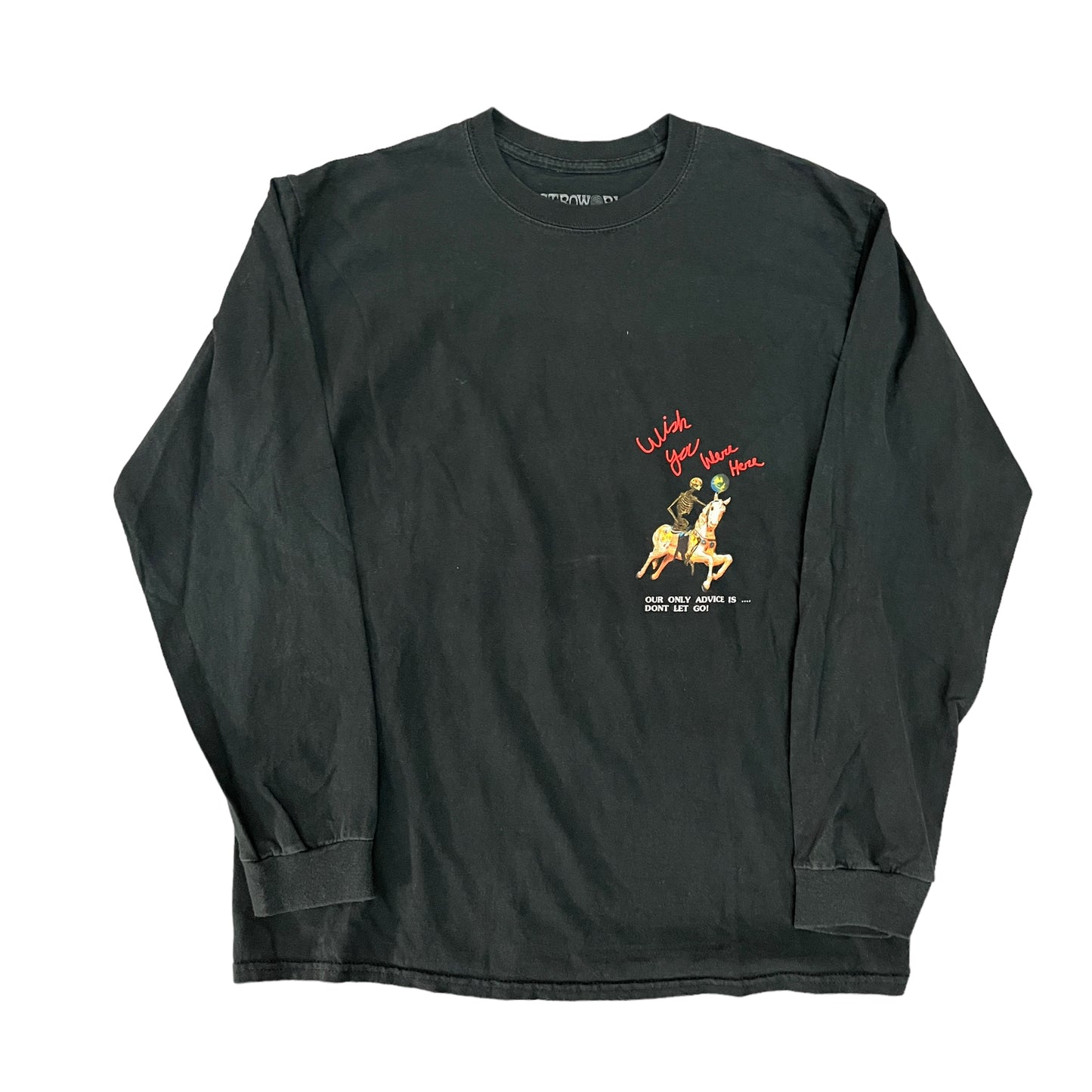 Travis Scott Astroworld Tour Skeleton Horse L/S Black Tee