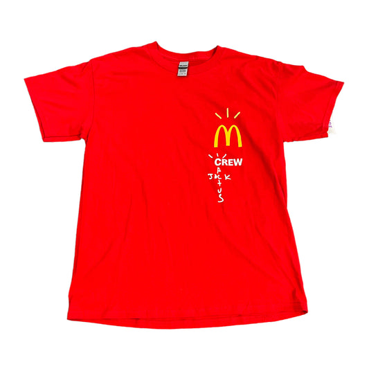 Travis Scott McDonalds Crew Red Tee