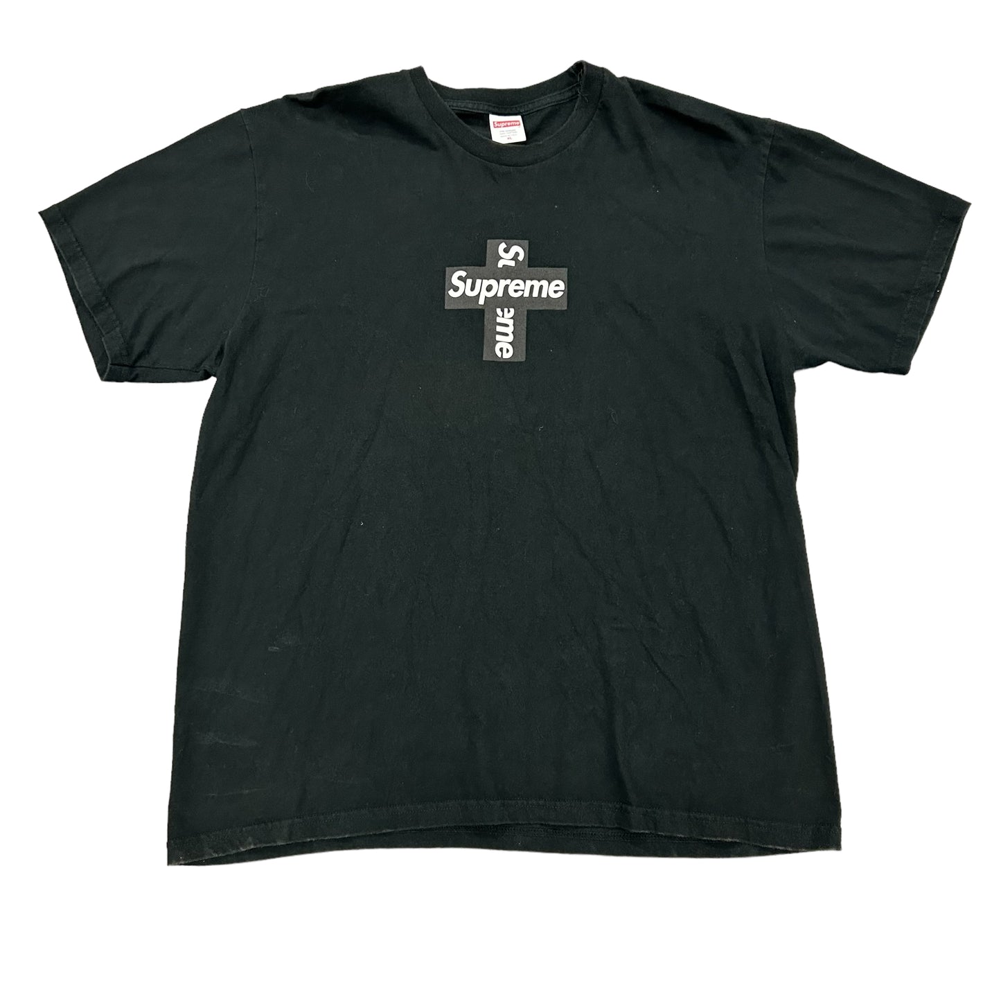 Supreme Cross Box Logo Black Tee