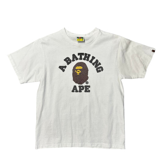 Bape College Rope White Tee