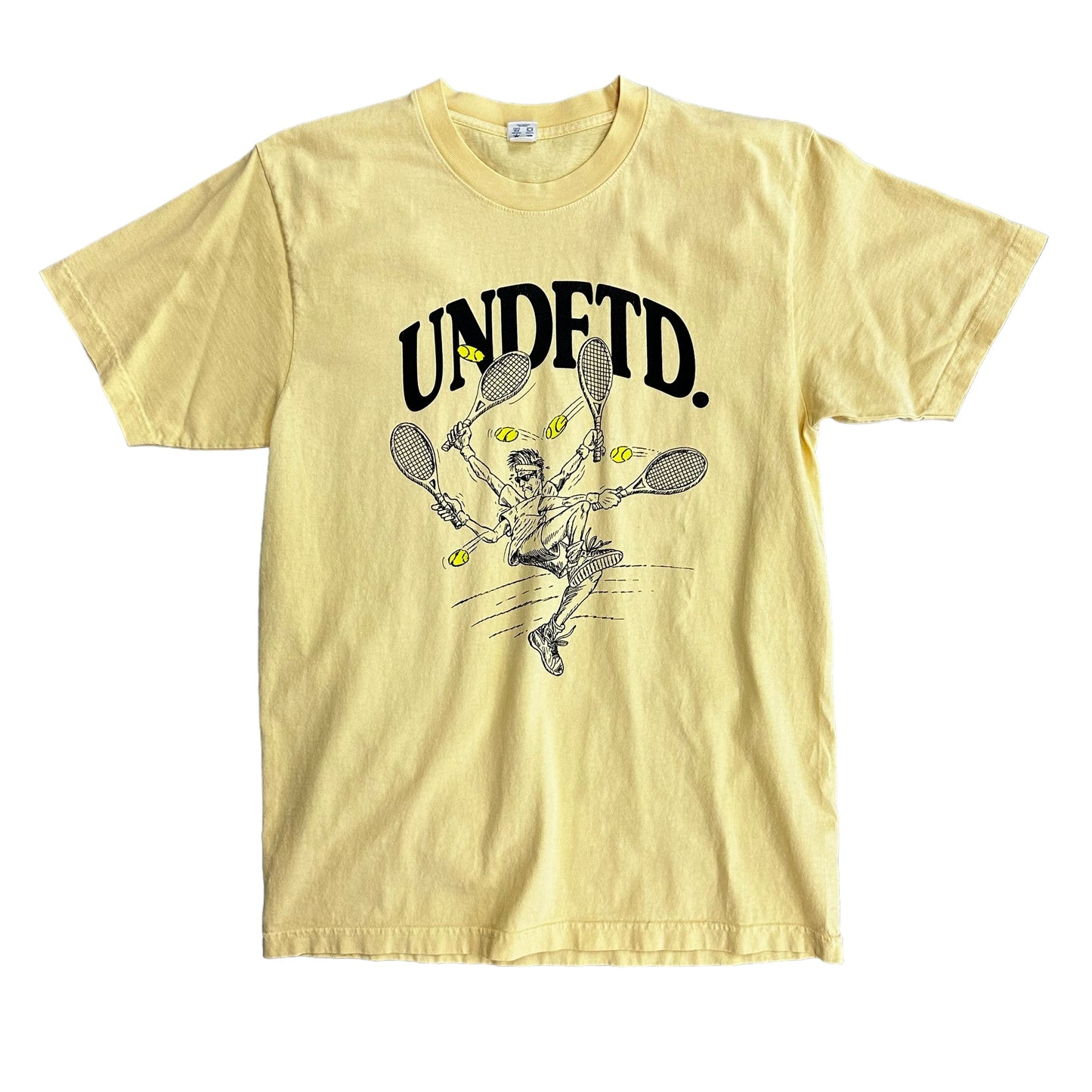 Undefeated Tennis Yellow Tee