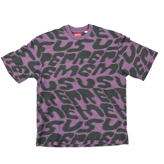 Supreme All Over Print Purple Tee