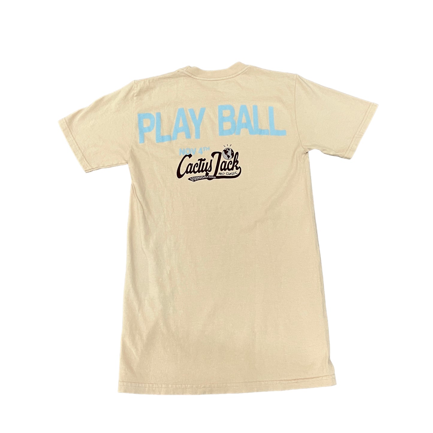 Travis Scott Cactus Jack Foundation Play Ball Creme Tee