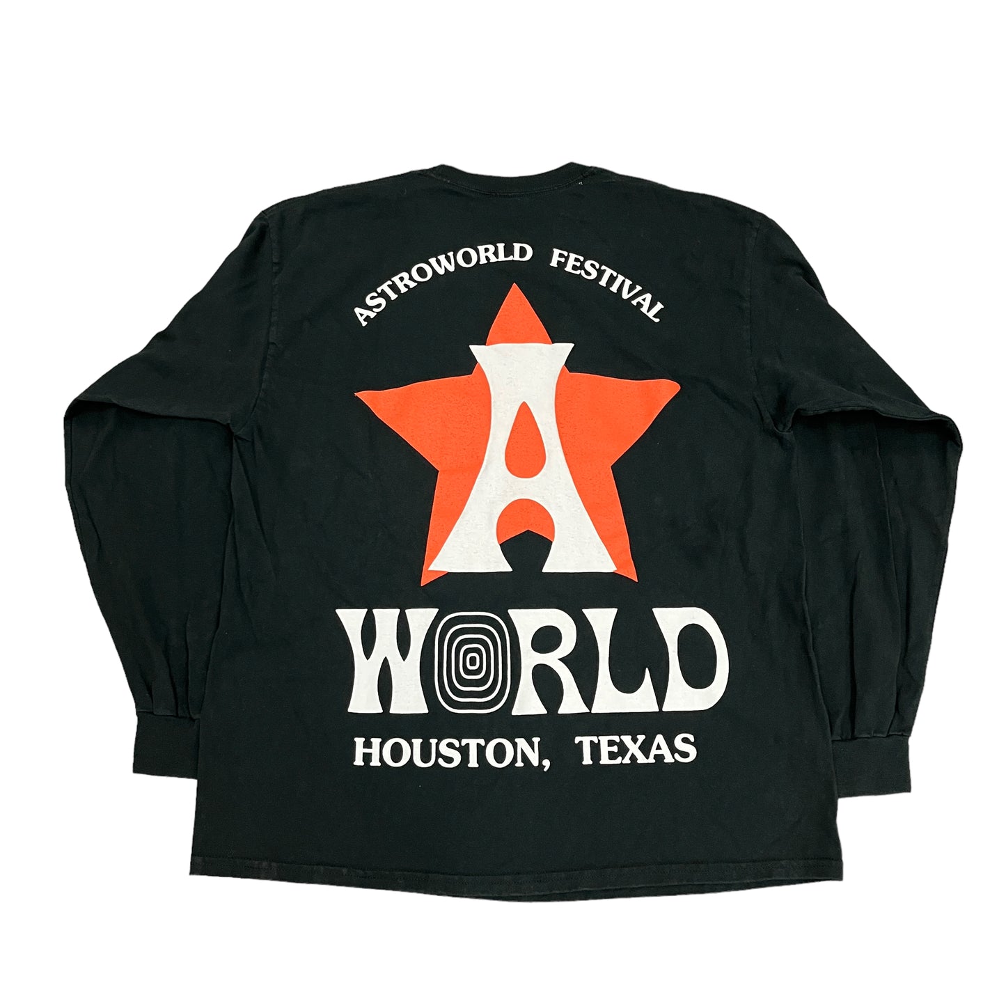 Travis Scott Astroworld Fest 2018 A Star Black L/S Tee