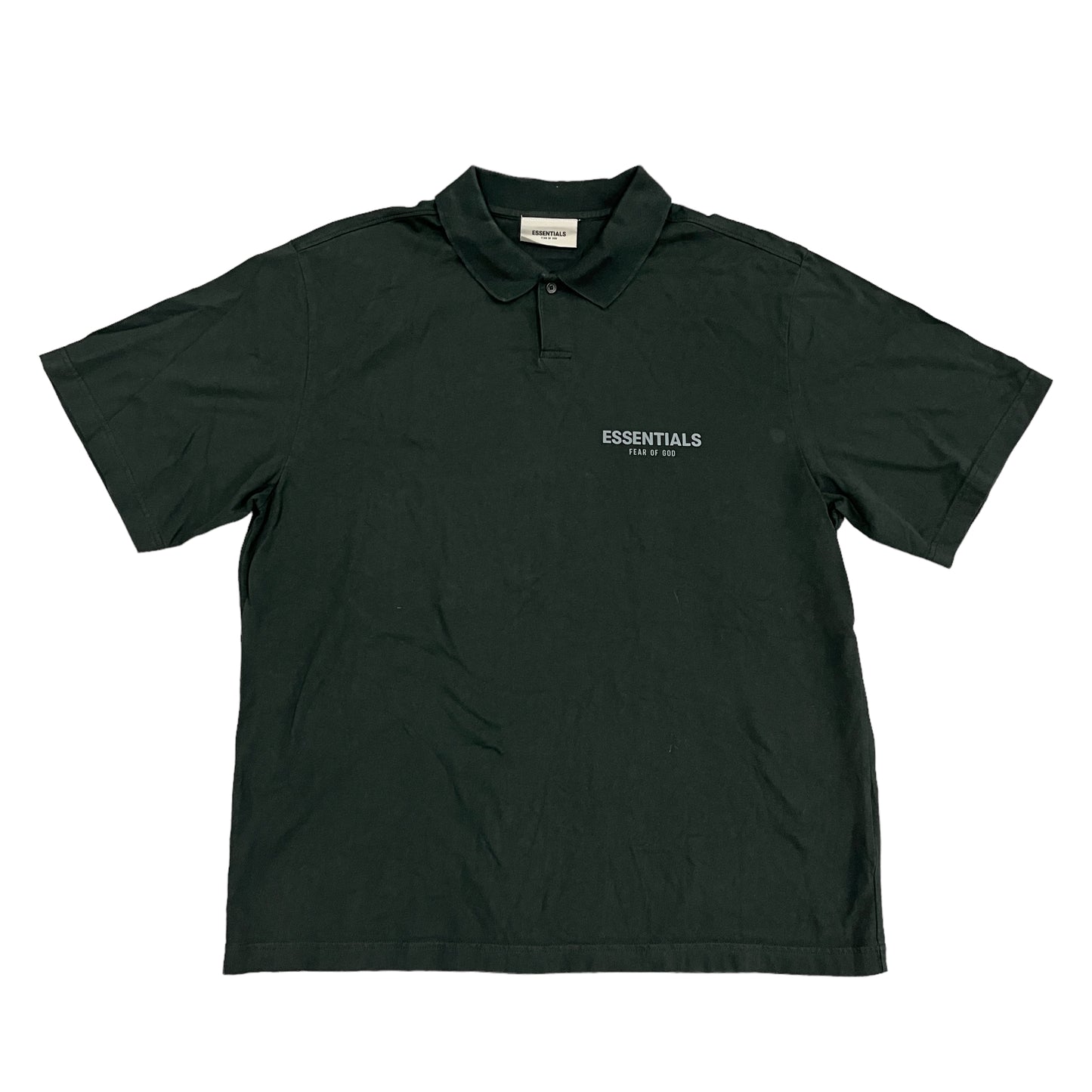 Essentials Black Polo Shirt