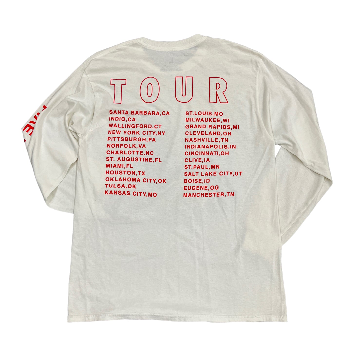 Travis Scott Birds Tour Inverse White L/S Tee