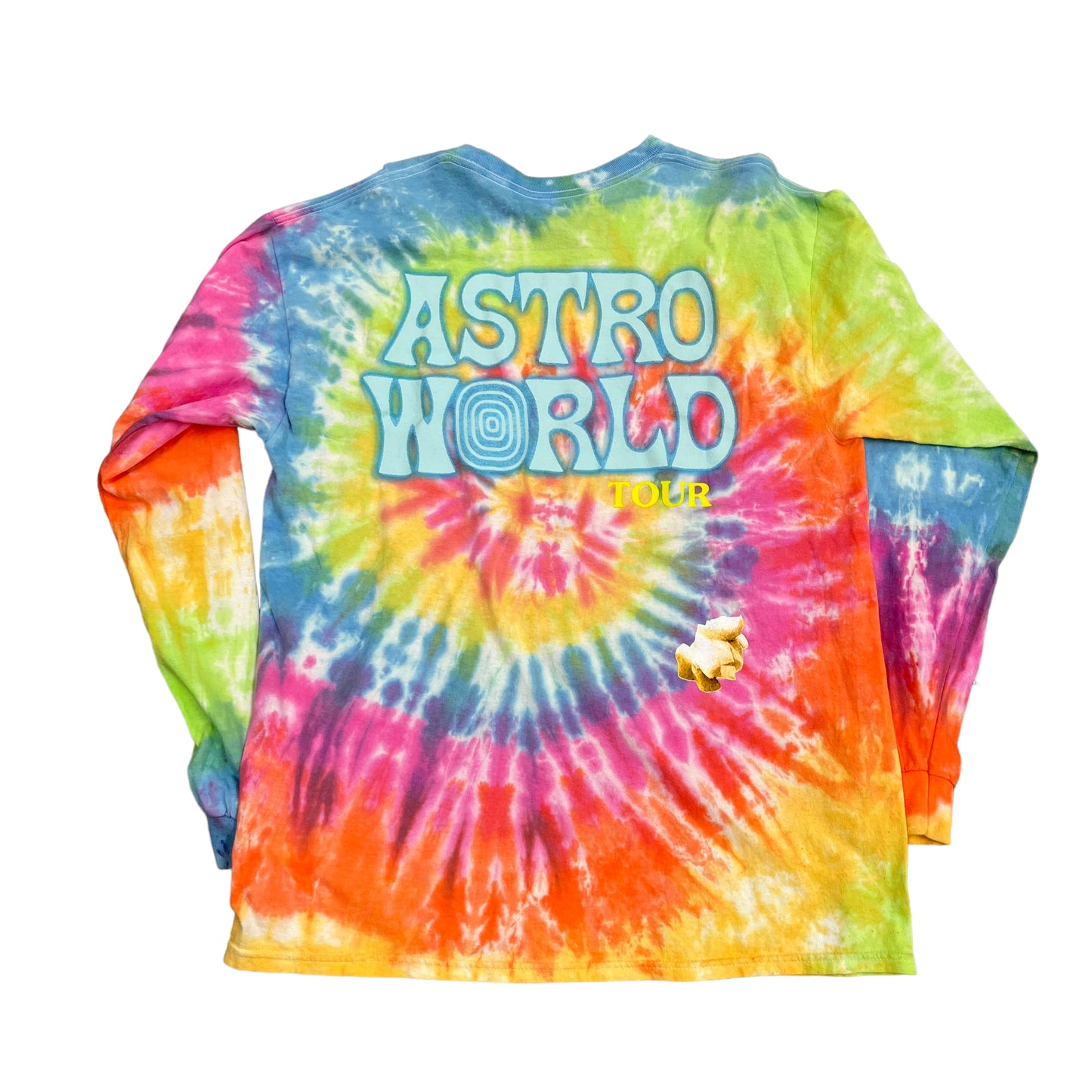 Travis Scott Astroworld Popcorn Tie Dye L/S Tee