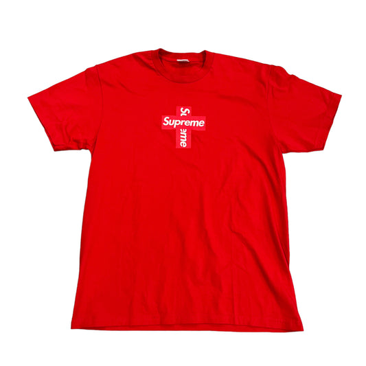 Supreme Cross Box Logo Red Tee