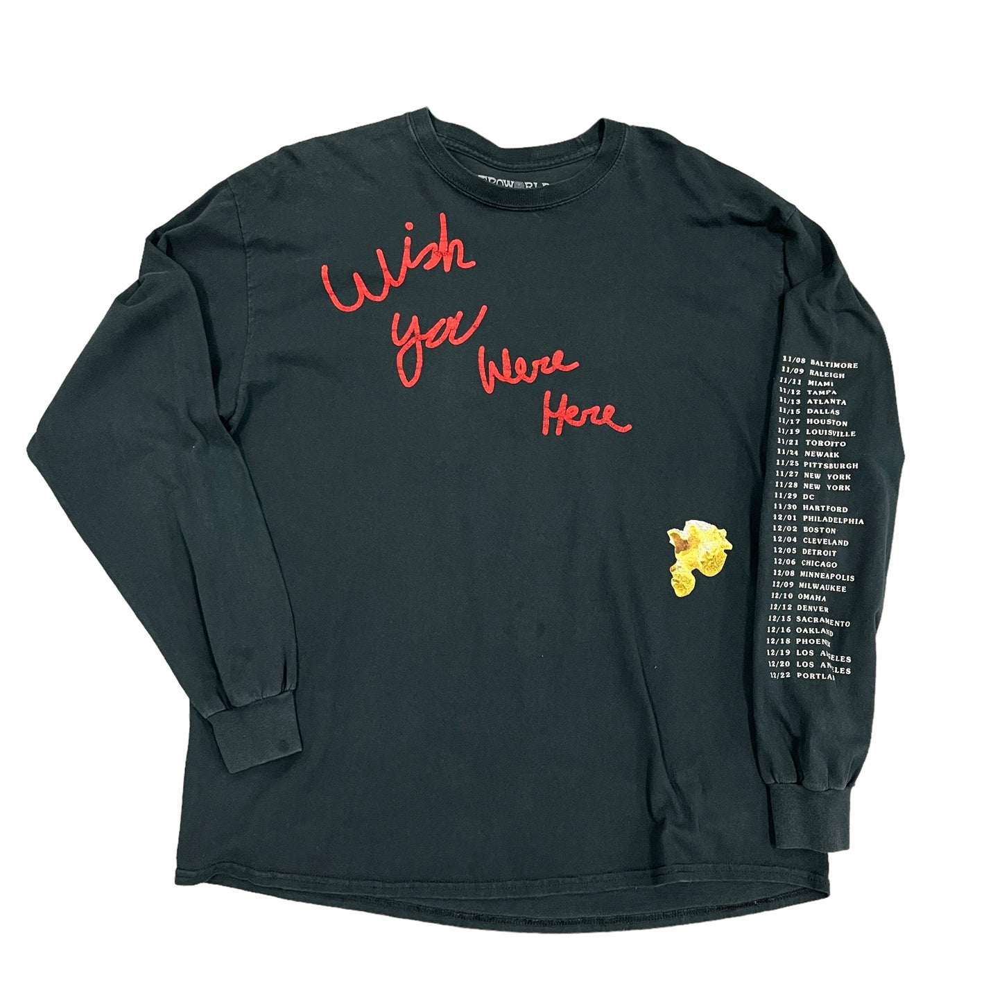 Travis Scott Astroworld Tour Popcorn Black L/S  Tee