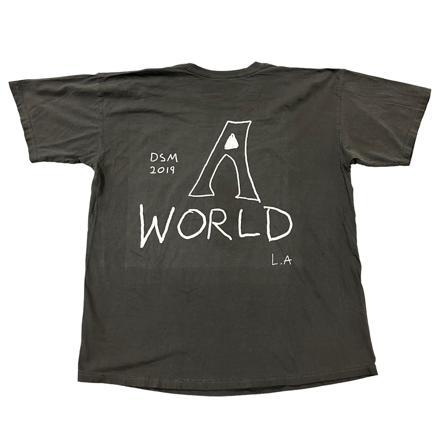 Travis Scott DSM 2019 A-World Grey Tee