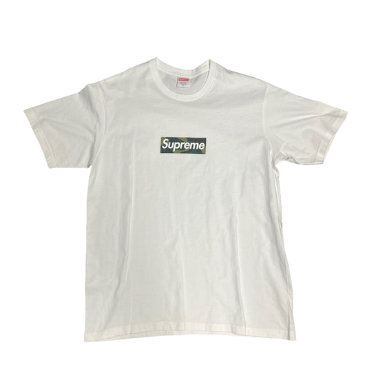 Supreme Camo Box Logo White Tee