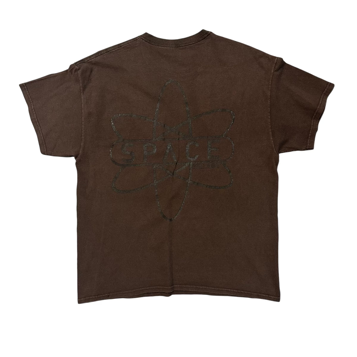 Travis Scott Space Village Black Logo Brown Tee