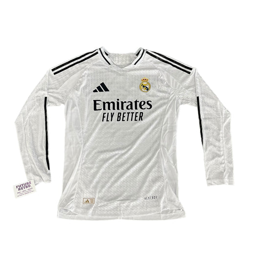 Real Madrid Home 24/25 L/S Replica Jersey