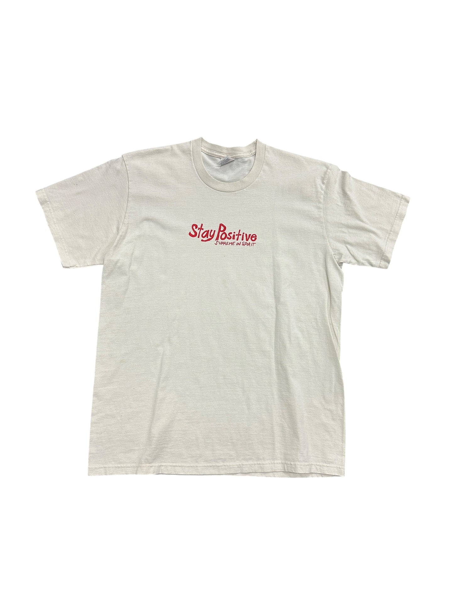 Supreme Stay Positive White Tee