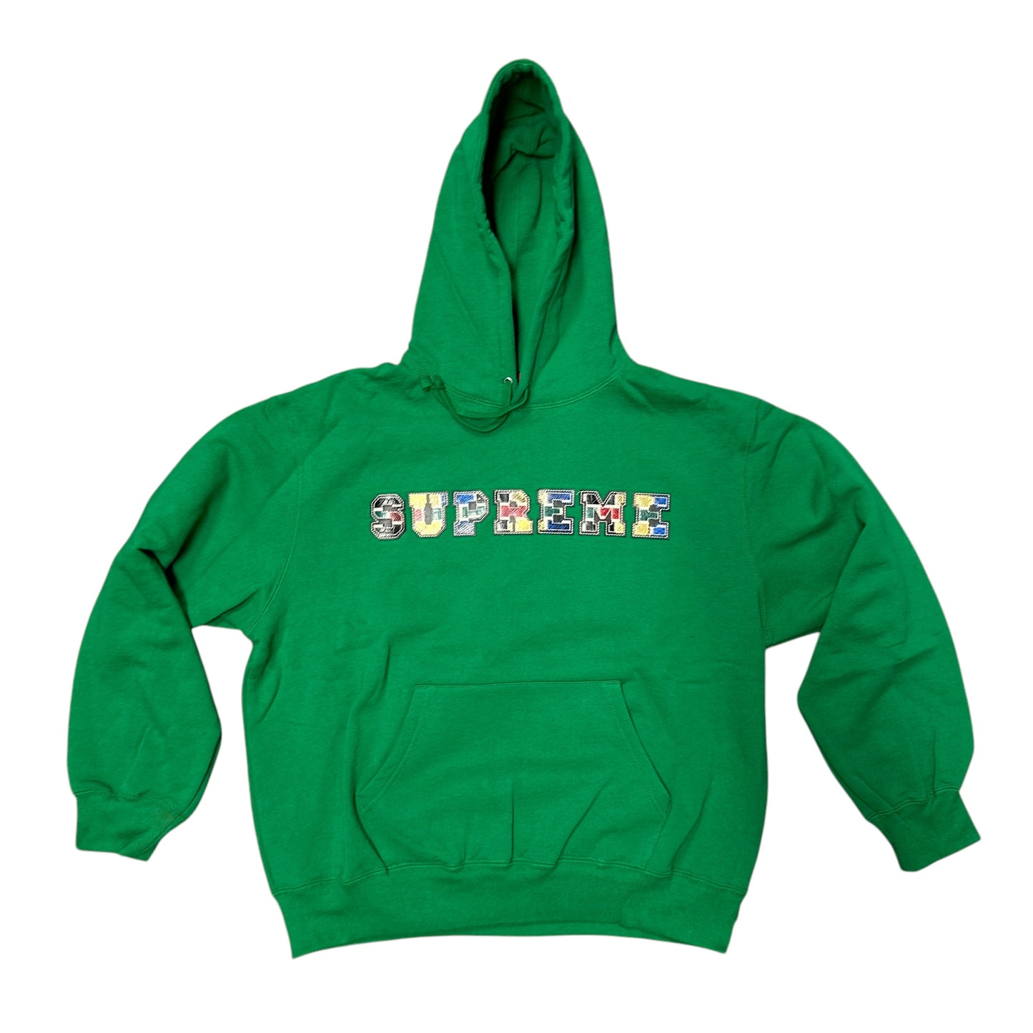 Supreme Panels Green Hoodie