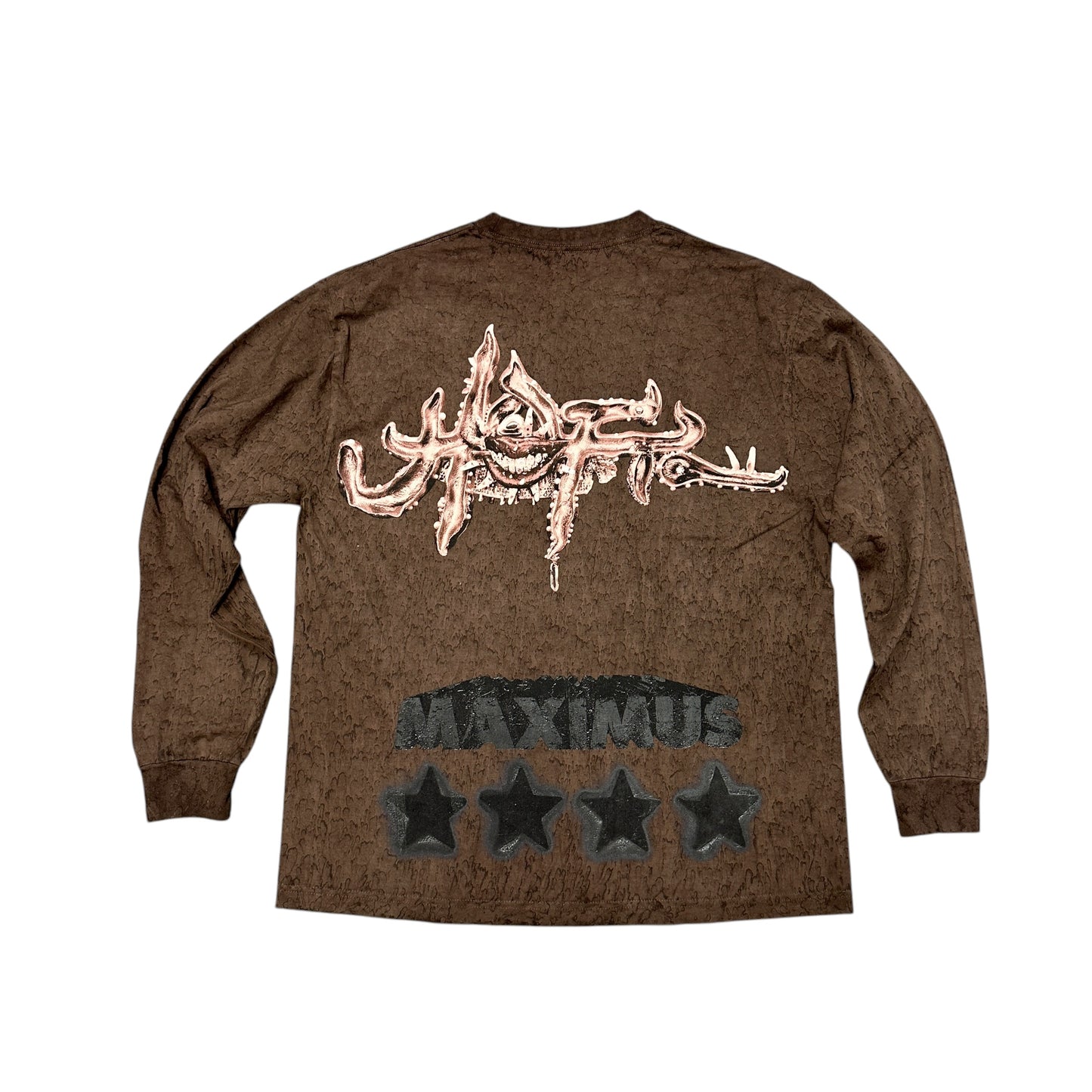 Travis Scott Utopia Tour Mask Brown L/S Tee