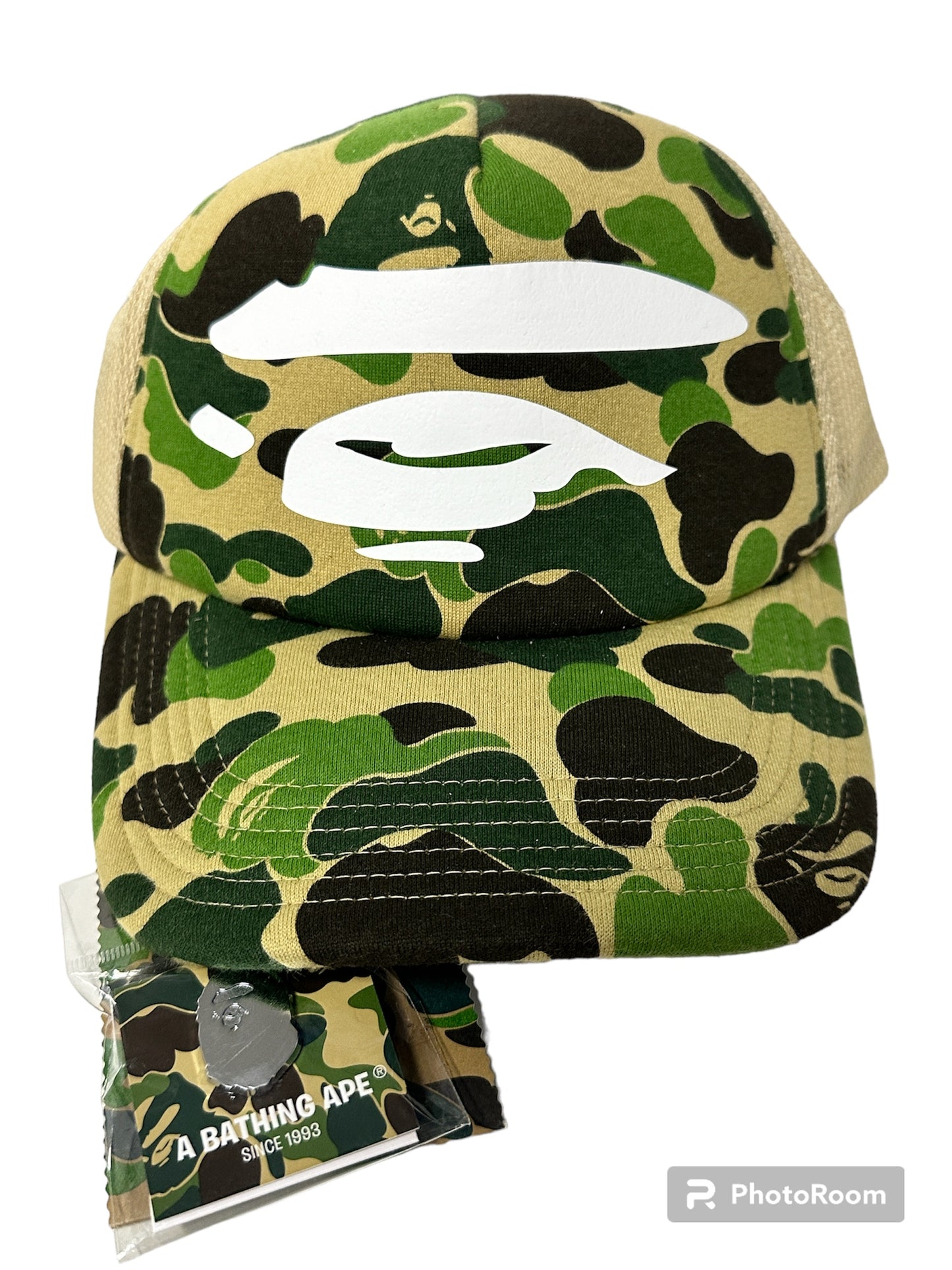 Bape camo face mesh hat