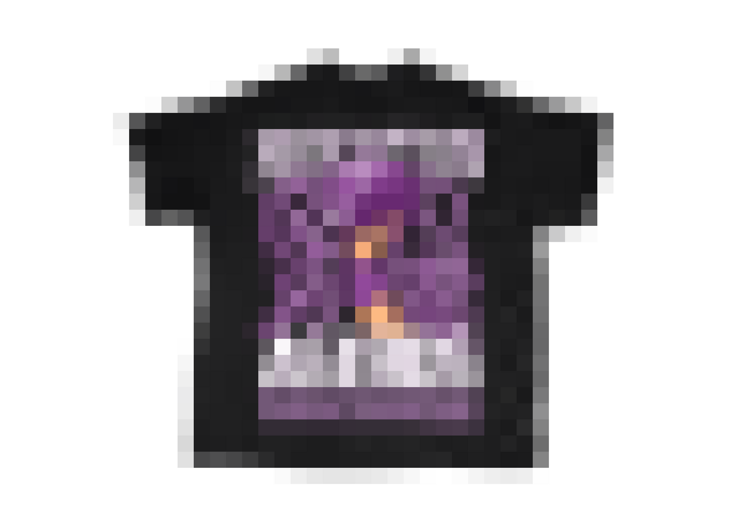 “Purple Lightning” Black Tee