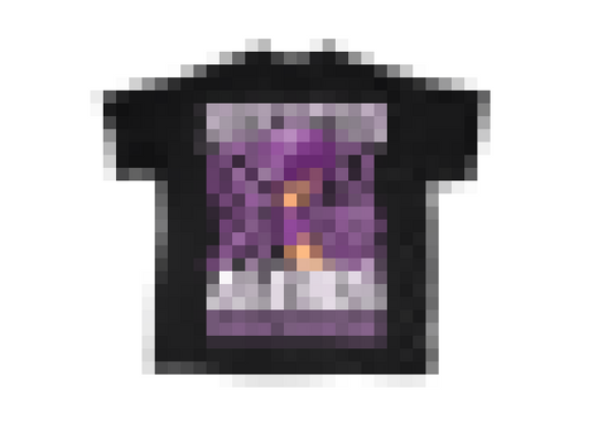 “Purple Lightning” Black Tee